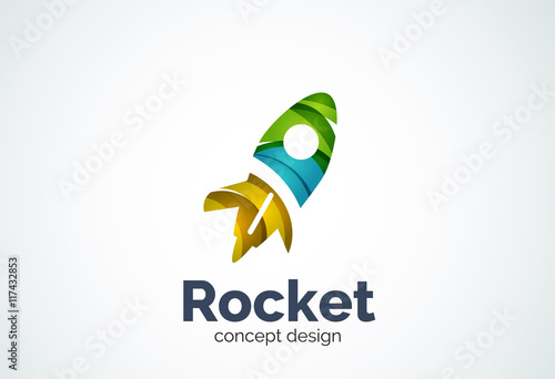 Rocket logo template