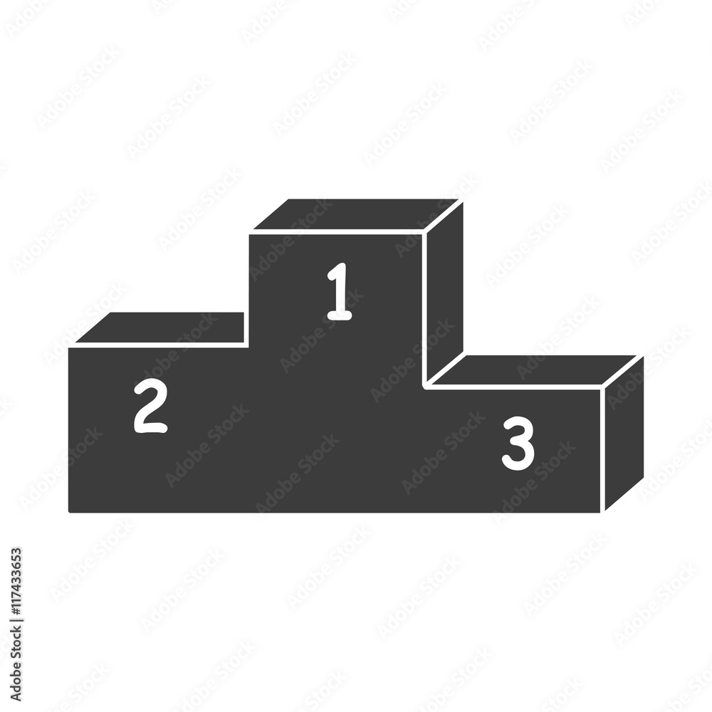 Pedestal icon. Pedestal Vector isolated on white background. Flat