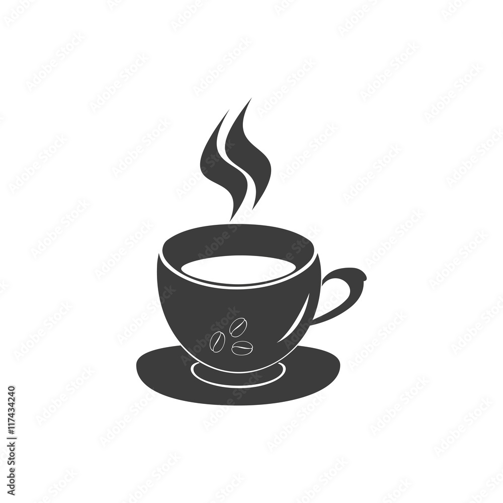 Coffee cap icon. Coffee cap Vector isolated on white background. Flat vector illustration in black. EPS 10 Coffee cap icon. Coffee cap Vector isolated on white background. Flat vector illustration in black. EPS 10