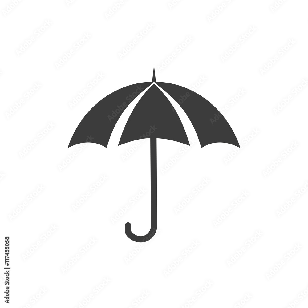 Umbrella icon. Umbrella Vector isolated on white background. Flat vector illustration in black. EPS 10 Umbrella icon. Umbrella Vector isolated on white background. Flat vector illustration in black. EPS 10