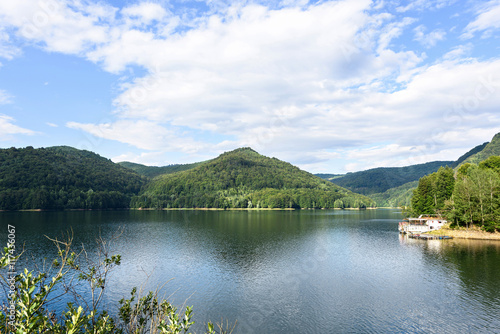 Photo of vidraru lake in fagaras mountains  Romania