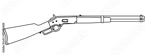 Traditional Wild West Rifle
