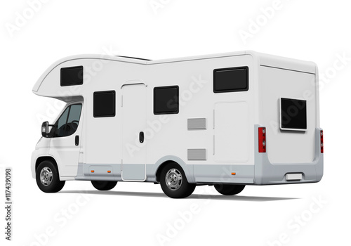 RV Caravan Isolated