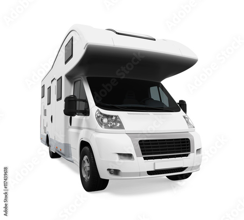 RV Caravan Isolated