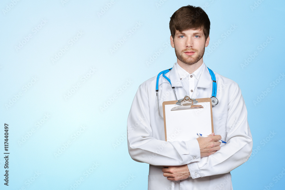 Portrait of confident young medical doctor Portrait of confident young medical doctor