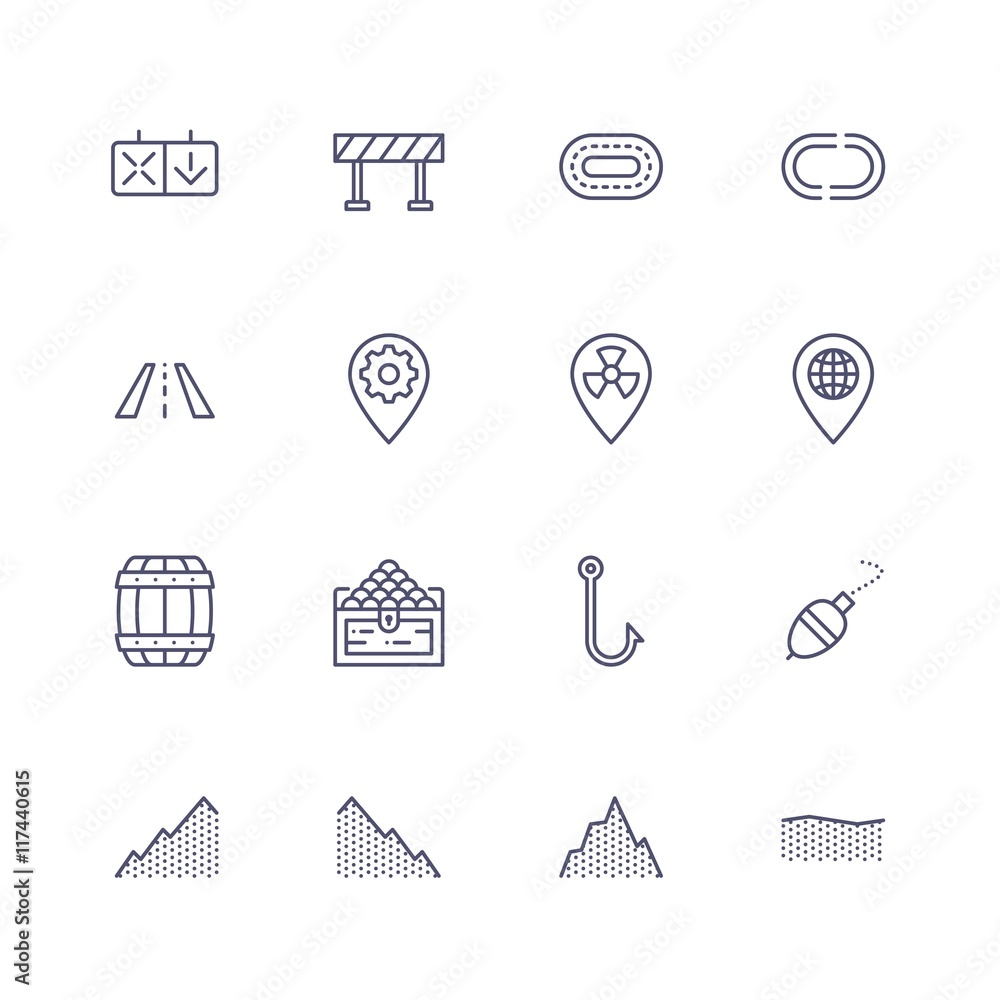 Fototapeta premium Maps & Travel icons