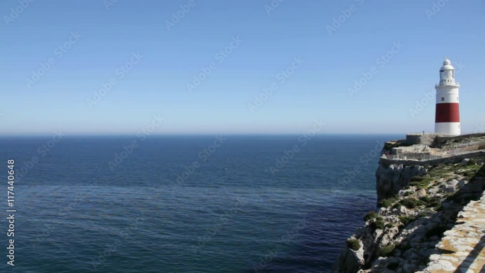 Europe Point with Ibrahim-al-Ibrahim Mosque and the profile of Gibraltar Rock. Europa Point is the southernmost point of Gibraltar,a territory of South West Europe which is part of the United Kingdom. Europe Point with Ibrahim-al-Ibrahim Mosque and the profile of Gibraltar Rock. Europa Point is the southernmost point of Gibraltar,a territory of South West Europe which is part of the United Kingdom.