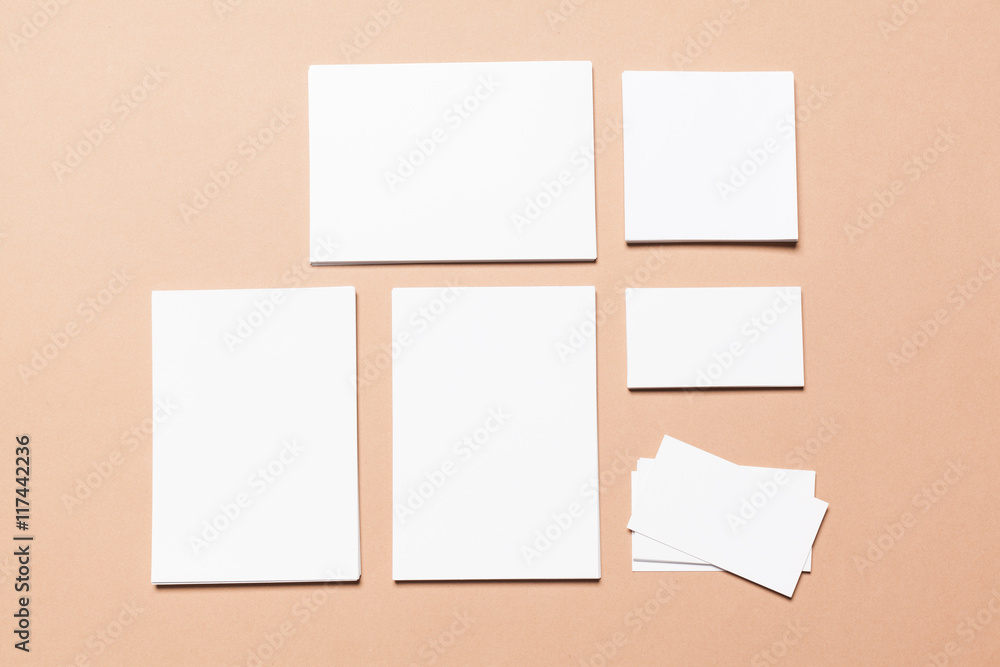 Mock up on beige background Mock up on beige background