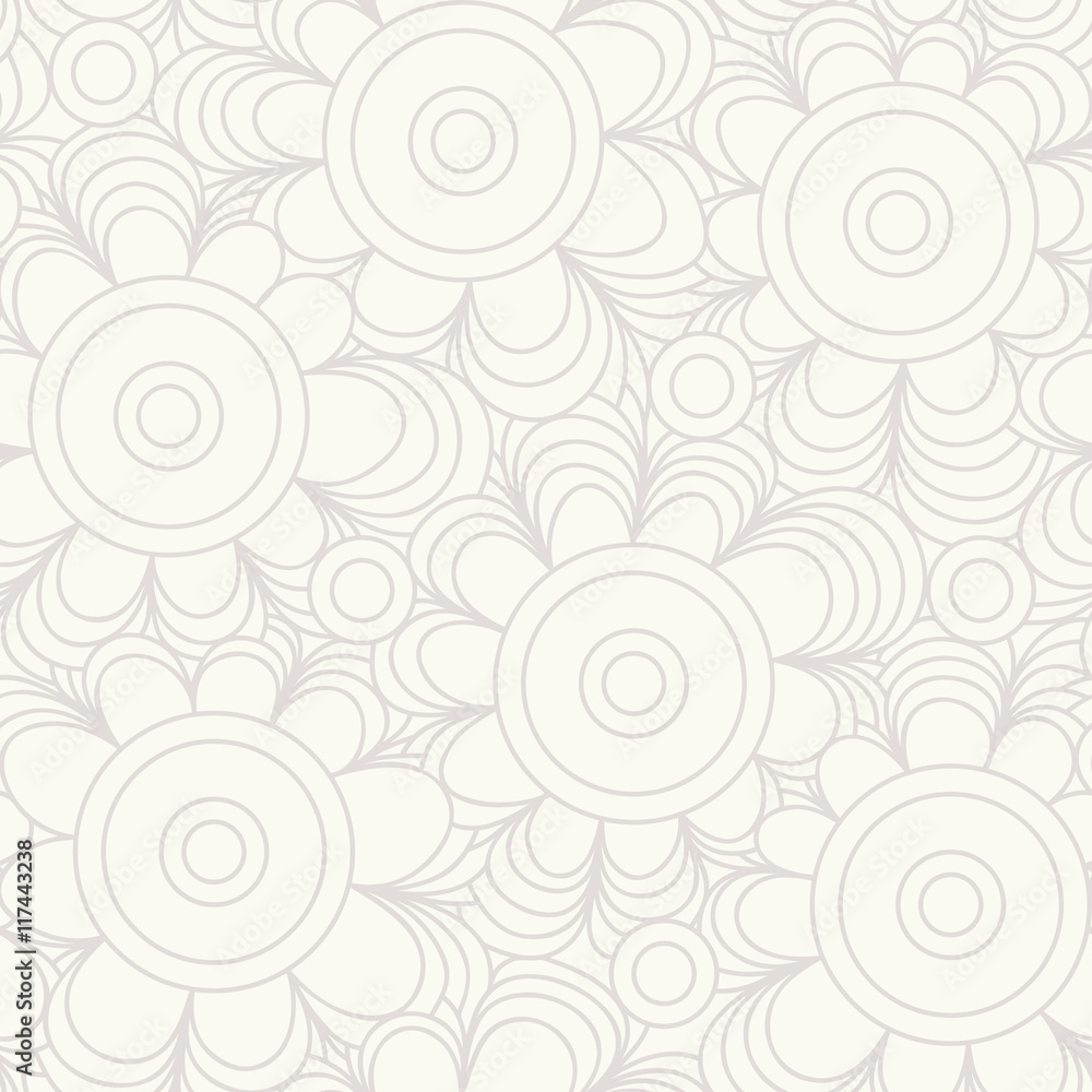 Vector floral background of drawn lines Vector floral background of drawn lines