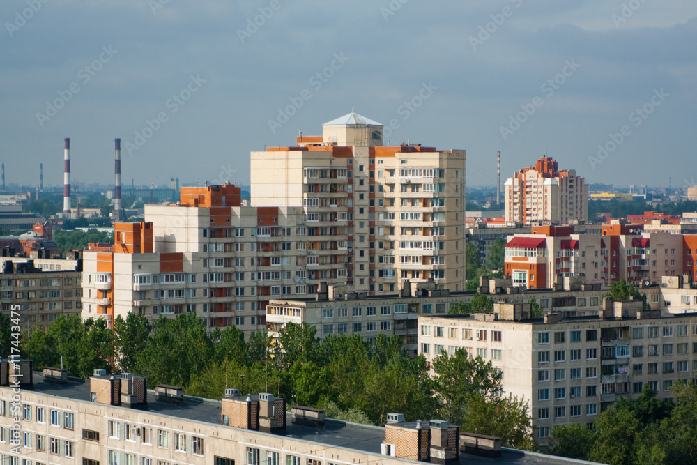 Saint Petersburg, view from the roof. Russia