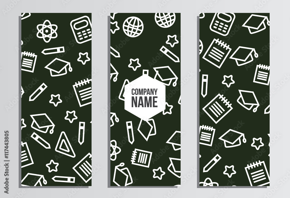 Flyers, Web banner. Back to school background. Branding template Flyers, Web banner. Back to school background. Branding template