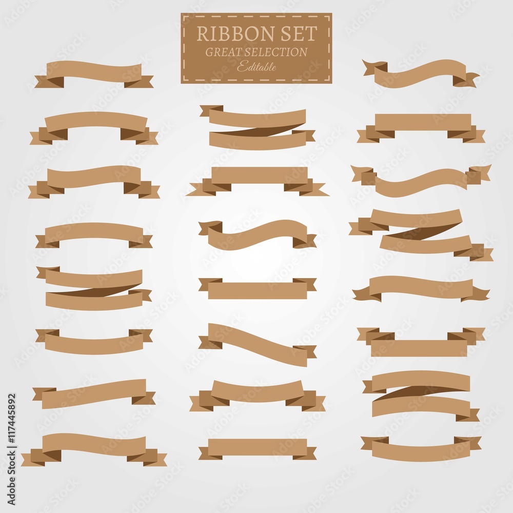 Retro ribbons collection Retro ribbons collection