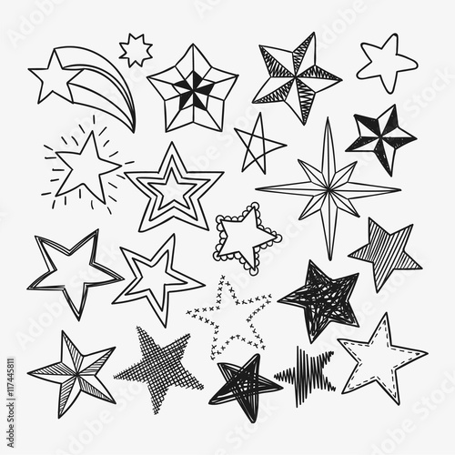 Sketchy star icons