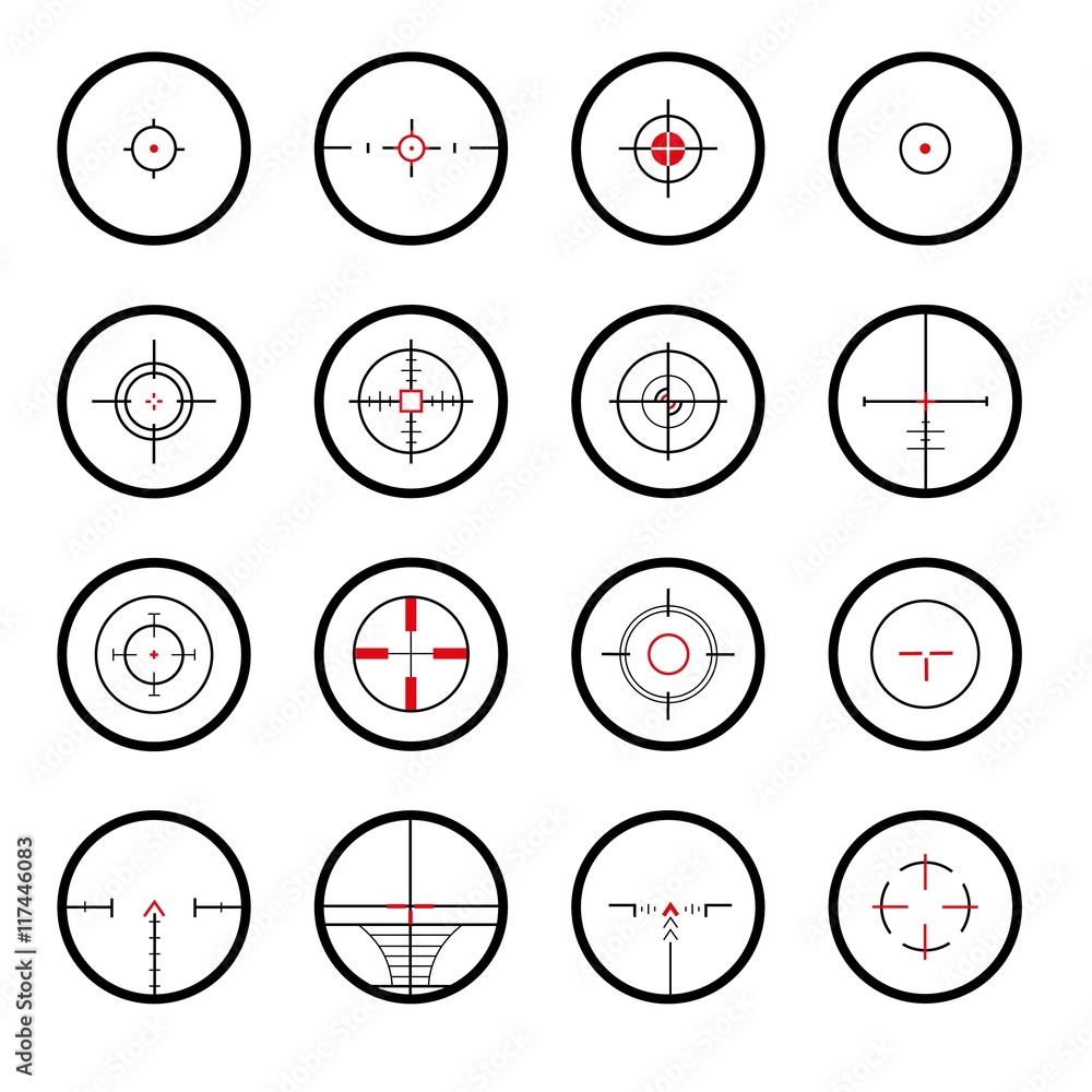 Naklejka premium Crosshairs collection