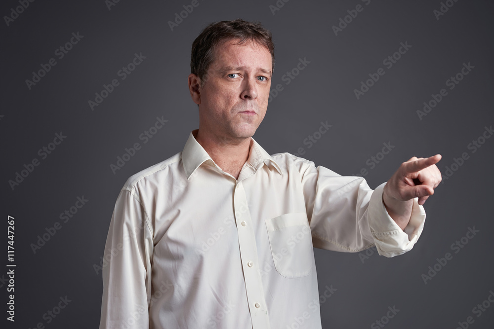Pointing man Pointing man