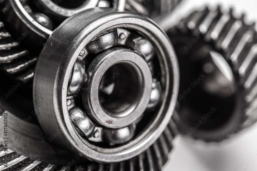Gear metal wheels, isolated on white background Gear metal wheels, isolated on white background