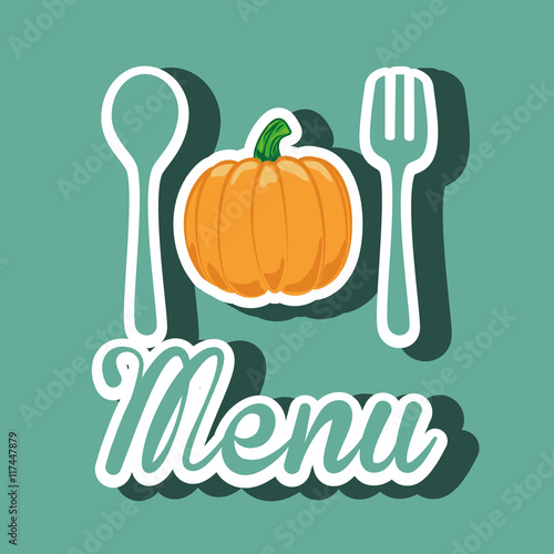 healthy vegetarian food label isolated icon design