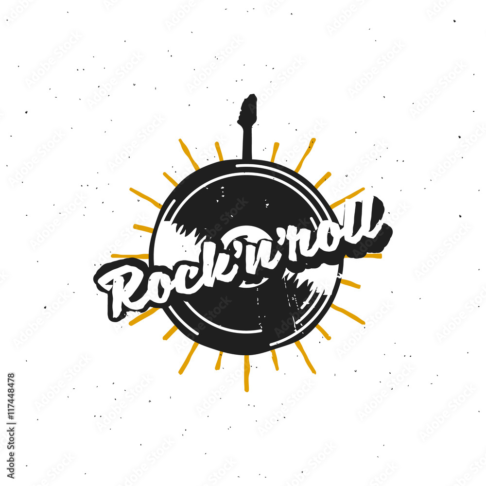 Obraz premium Rock'n'roll retro badge