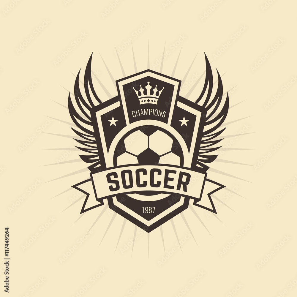 Obraz premium Soccer team badge