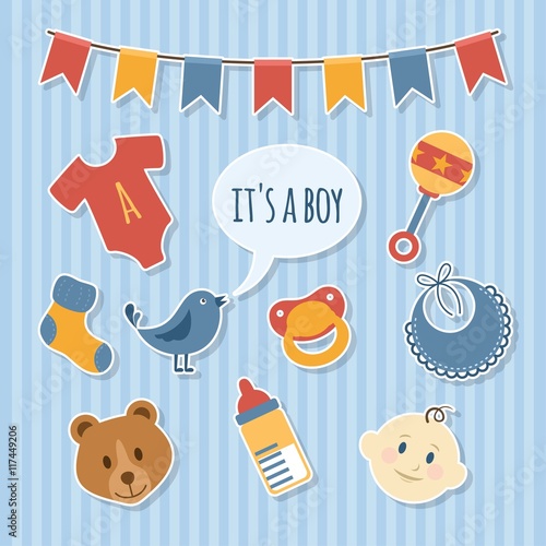 Baby boy stickers
