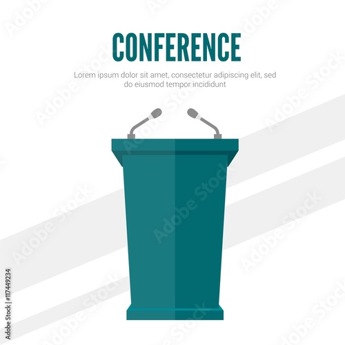 Conference podium