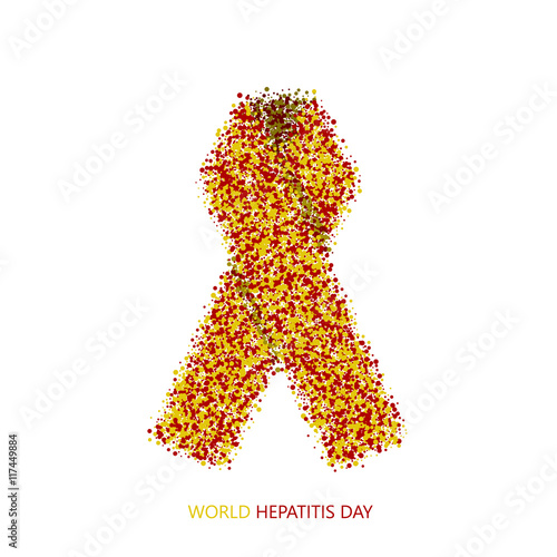 Vector modern hepatitis circles desigen