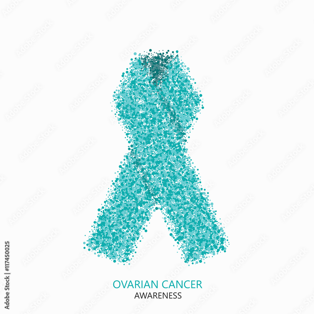Vector modern ovarian cancer awareness circles desigen Vector modern ovarian cancer awareness circles desigen