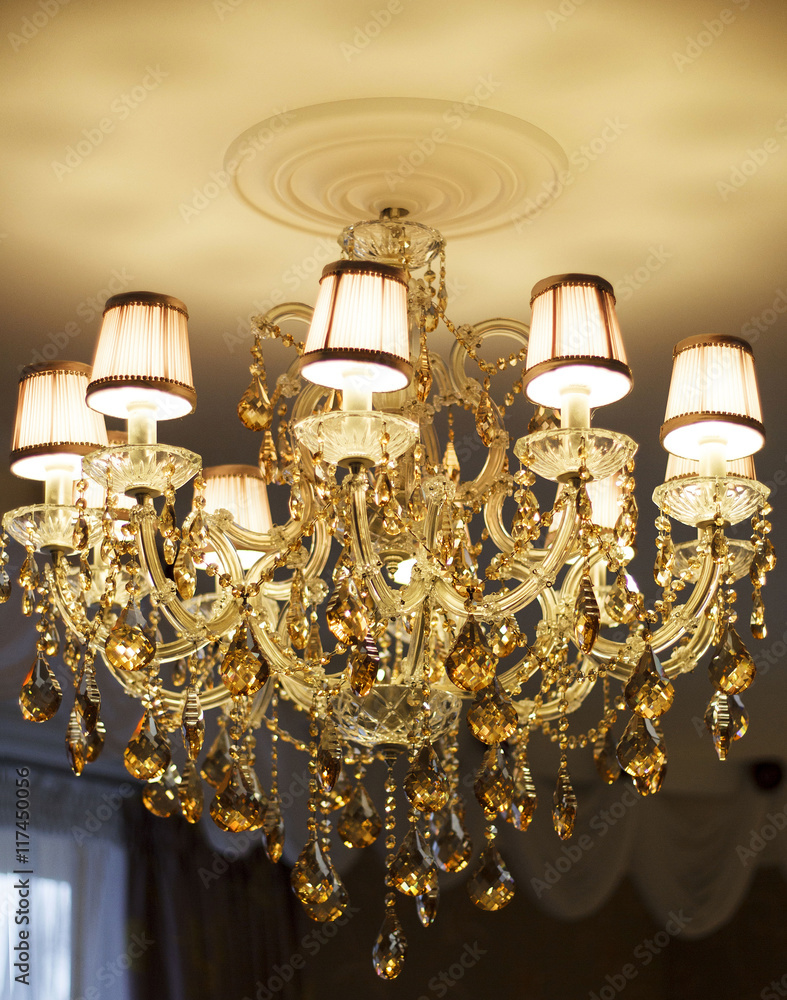 Picture of bright chandelier