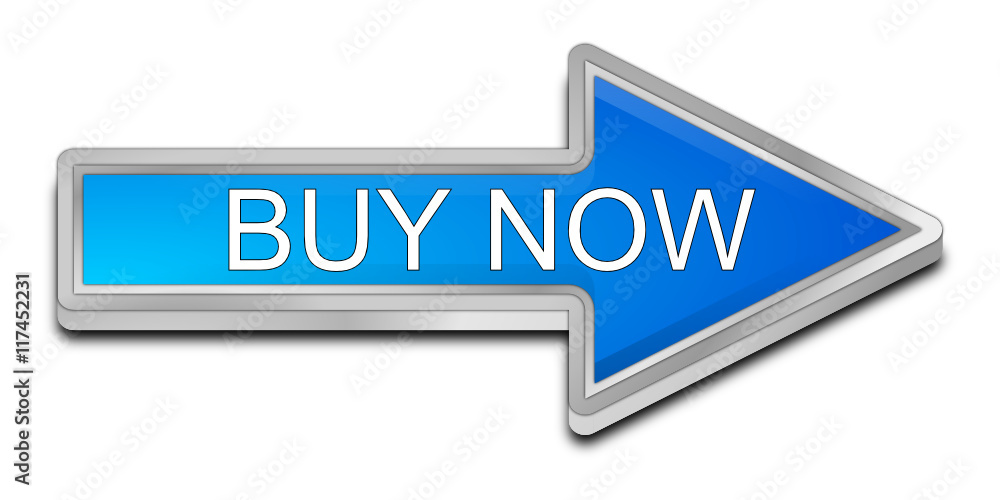 Buy now arrow Button - 3D illustration Buy now arrow Button - 3D illustration