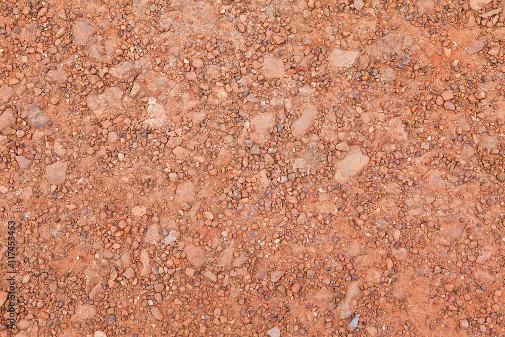 Image of red soil texture and background Image of red soil texture and background