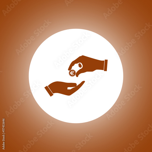 give alms Flat icon