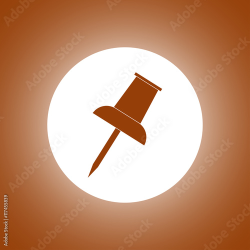 Vector push pin icon