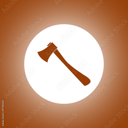 The ax icon. Axe symbol.