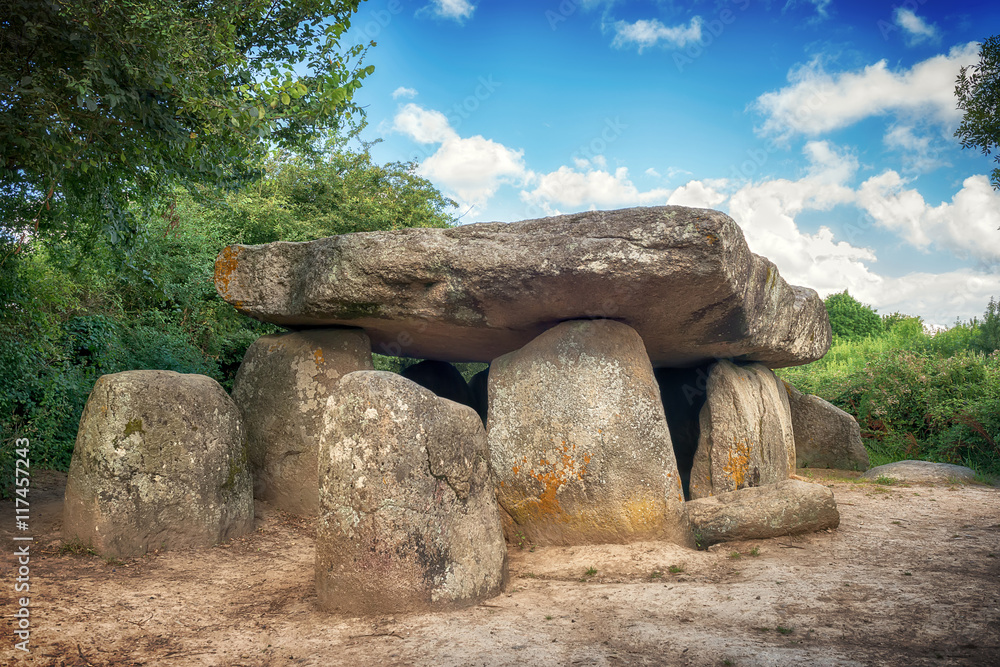 prehistoric neolithic age european dolmen