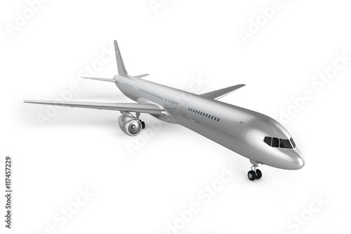 Blank Airplane Background - Mockup 3D illustration