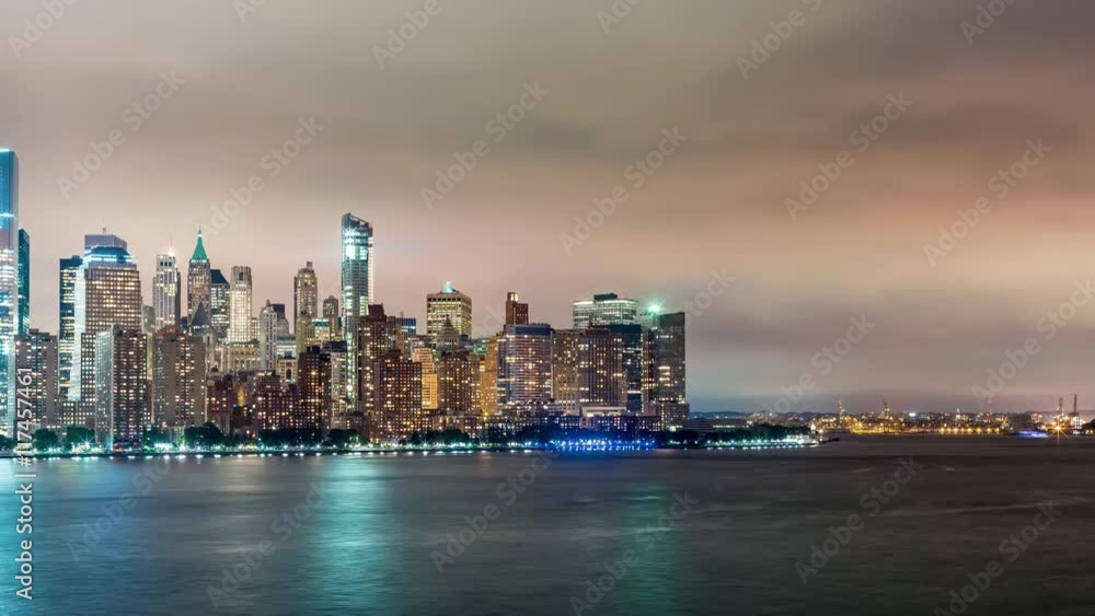 custom made wallpaper toronto digitalTime-lapse of the lower Manhattan skyline and the Hudson river from Jersey City
