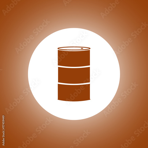 Simple icon barrels of oil.