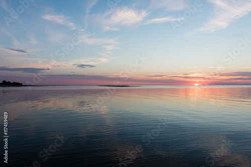Beautiful seascape sunset over the Baltic sea
