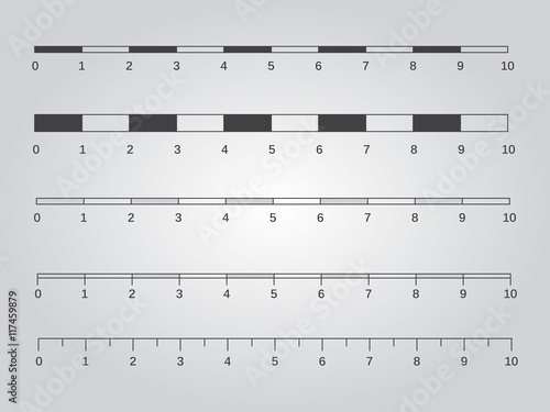 Vector map scales graphics for measuring distances