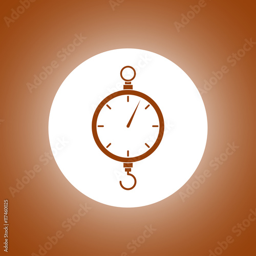 scales icon. Flat design style