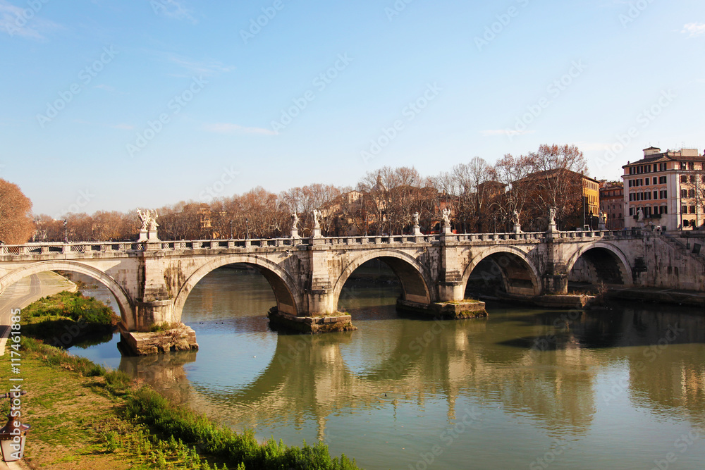 Ponte Sant Angelo Rome Italy