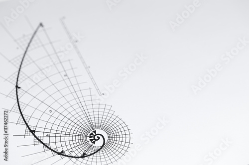 drawing of the golden section
