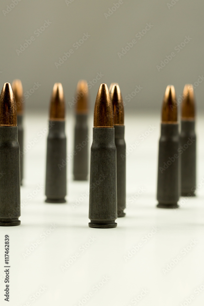 Ak-47 Rifle Cartridge Hollow Point Bullet 7.62x39mm Side View Medium Crop Ammo Ak-47 Rifle Cartridge Hollow Point Bullet 7.62x39mm Side View Medium Crop Ammo