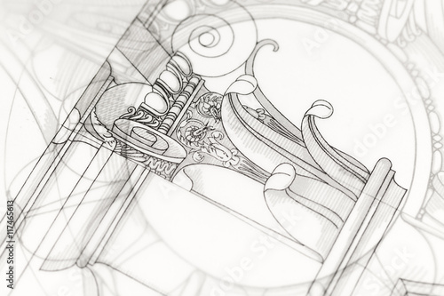 architectural drawing - detail column