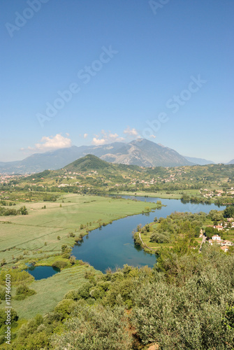 Veduta del Lago di Posta Fibreno - Frosinone - Lazio - Italia photo