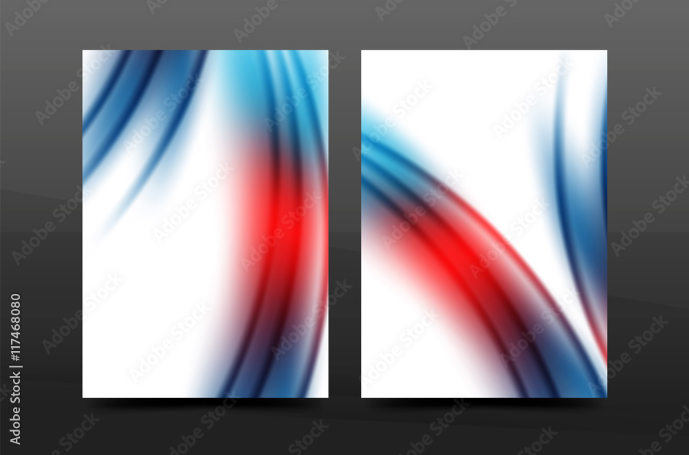 Fototapeta premium A4 size annual report business flyer cover