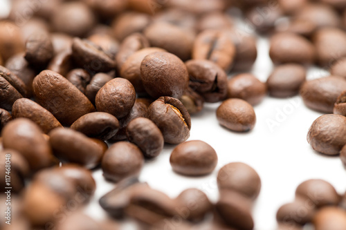 coffee beans on a white background