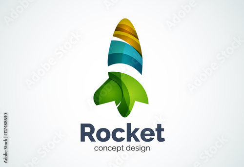 Rocket logo template
