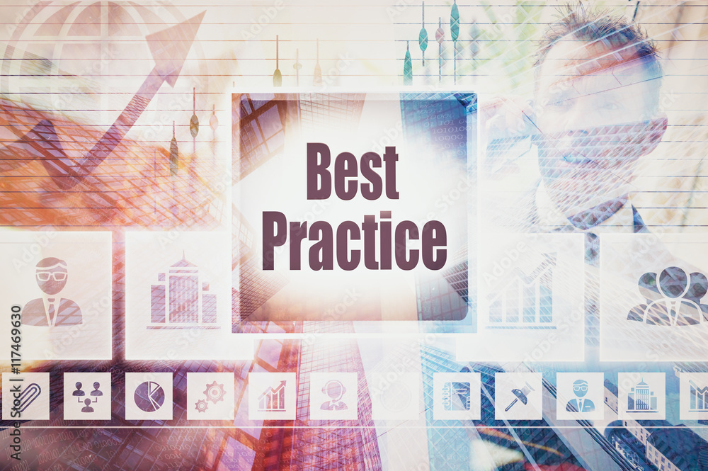 Business Best Practice collage concept Business Best Practice collage concept