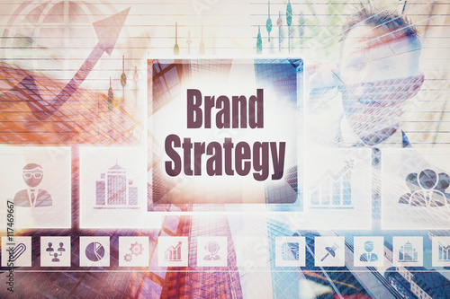 Business Brand Strategy collage concept